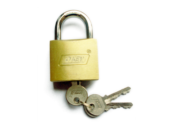 Brass imitate iron padlock-028