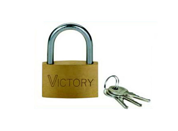 Thin brass padlock-012